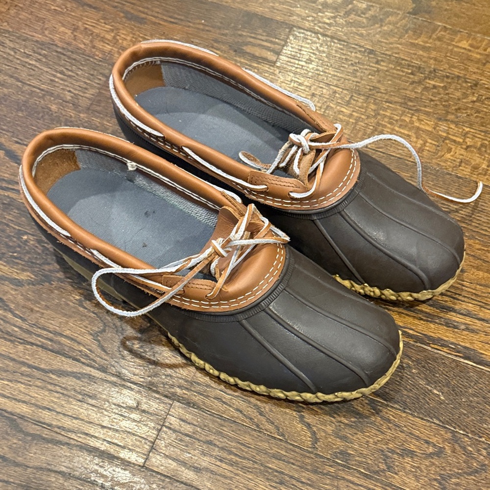 L.L. Bean Brown and Tan Boat Shoes